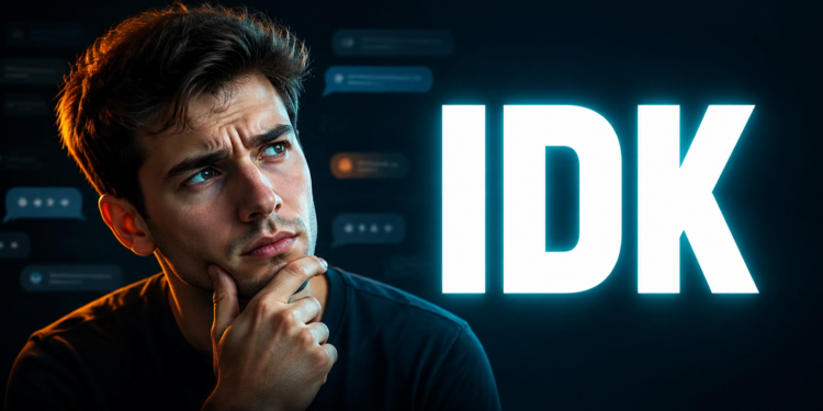 idk meaning